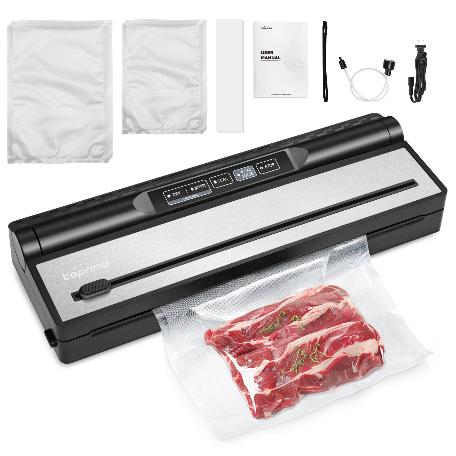 Toprime Vacuum Sealer with Full Starter Kits