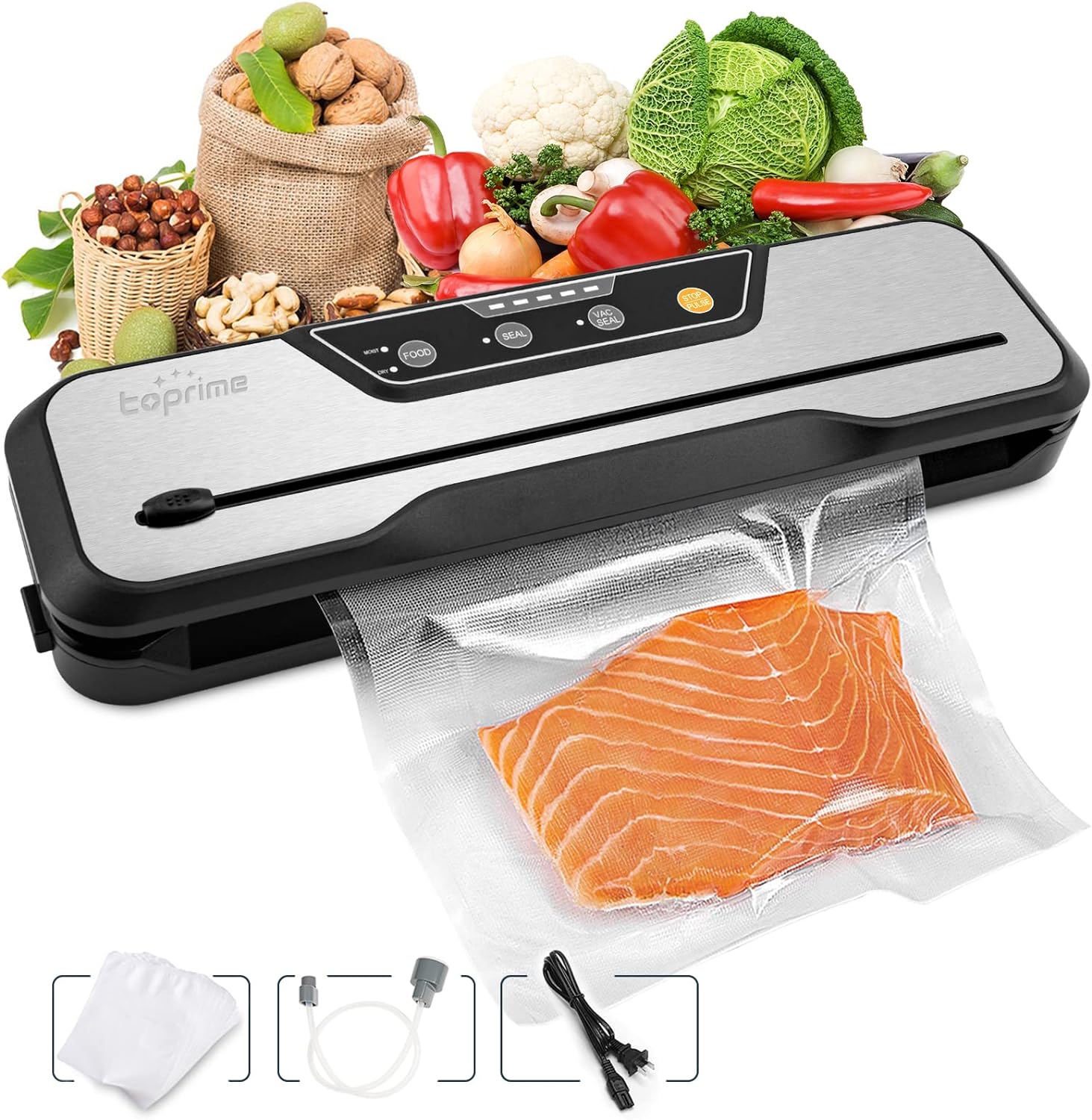 Toprime Powerful Vacuum Sealer with Bags